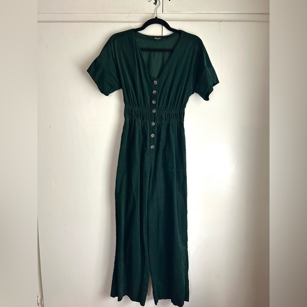 Madewell Corduroy Sophia Straight-Leg Jumpsuit